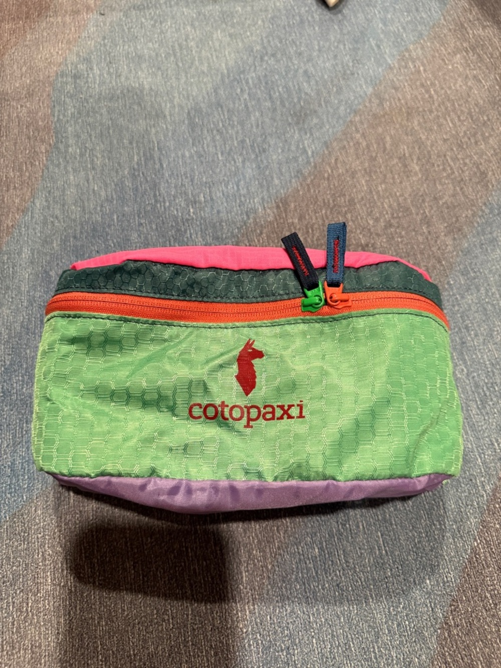 cotopaxi Multicolor Crossbody/Fanny Pack - Green, Pink, Purple